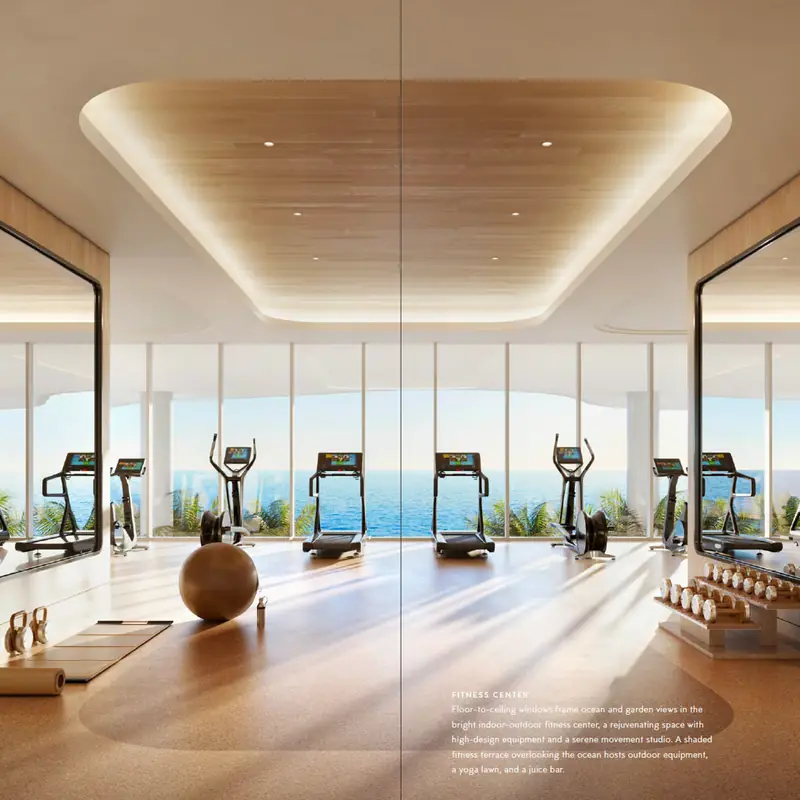 Oceanfront fitness center