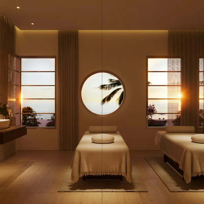 Spa treatment room