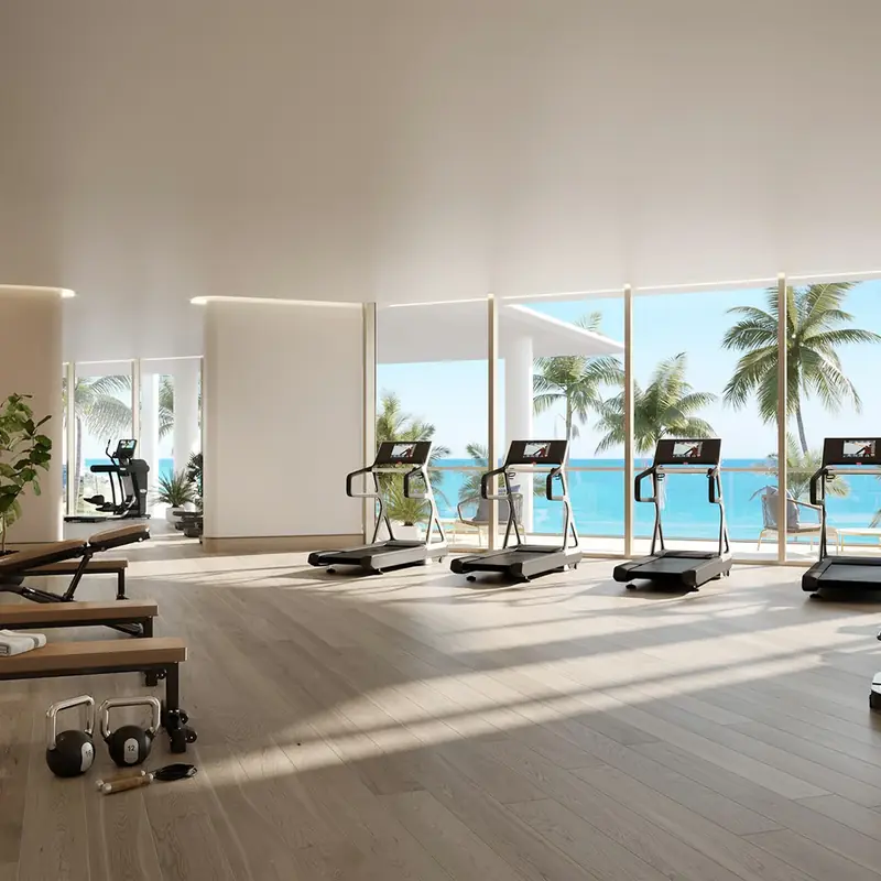 Oceanfront fitness center