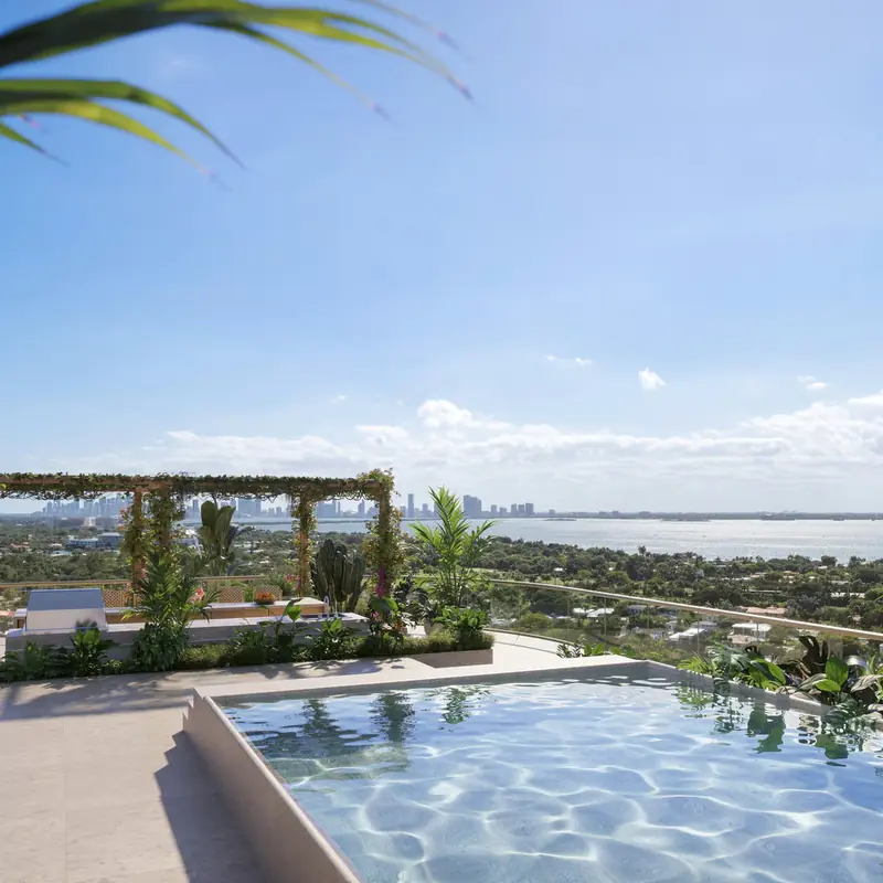 Penthouse terrace and pool