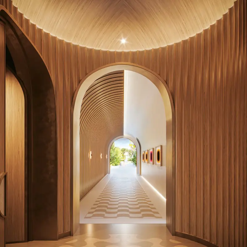 Arched corridor