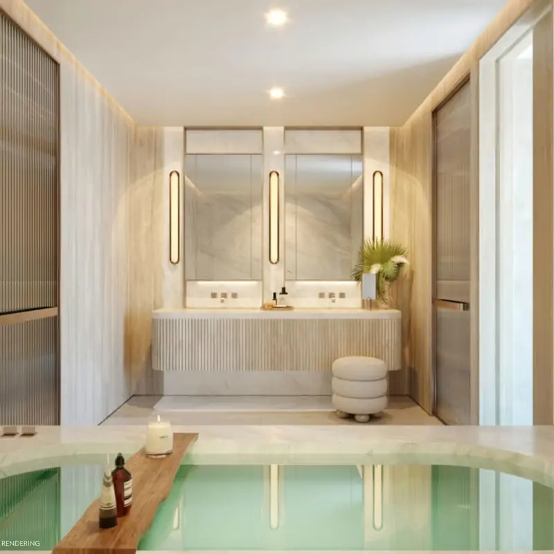 Residence primary bathroom